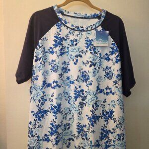 Modest Swim Shirt/Swim Skirt Combo, 3xl, Navy and White, Athletic outfit
